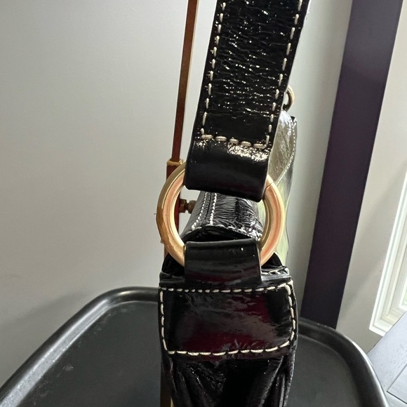 Talbots Black Leather Shoulder Bag - Picture 3 of 8